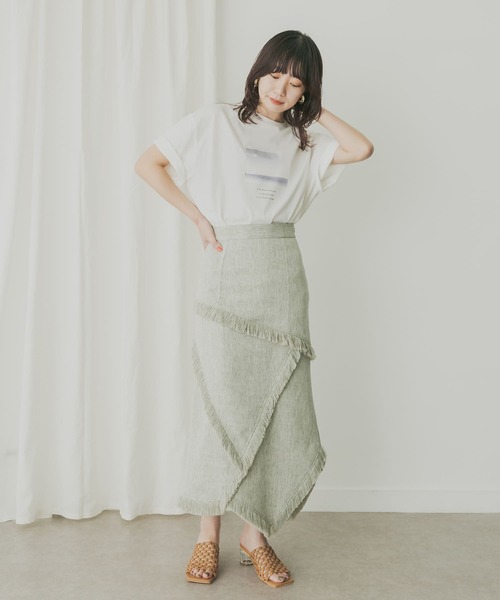 KBF+（ケービーエフプラス）の「KBF+　アソートモノトーンフォトTシャツ（Tシャツ/カットソー・レディース・オフホワイト/ブラック・ONE）」の18枚目の写真