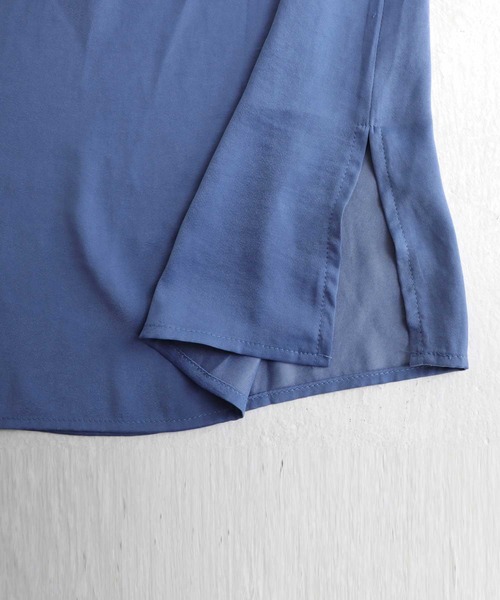 antiqua（アンティカ）の「軽やかに揺れる♪サテンキャミワンピース（ワンピース・キッズ・グリーン/ブラック/ブルー・5/3/6/4）」の15枚目の写真