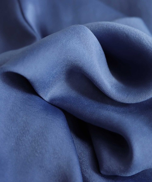 antiqua（アンティカ）の「軽やかに揺れる♪サテンキャミワンピース（ワンピース・キッズ・グリーン/ブラック/ブルー・5/3/6/4）」の11枚目の写真