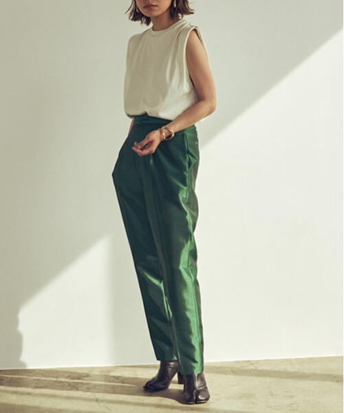 CREDONA(クレドナ)の「シャンタンタックPT(スラックス・レディース・ブラウン/レッド/グリーン・SMALL/MEDIUM)」の22枚目の写真