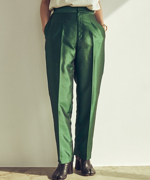 CREDONA(クレドナ)の「シャンタンタックPT(スラックス・レディース・ブラウン/レッド/グリーン・SMALL/MEDIUM)」の18枚目の写真