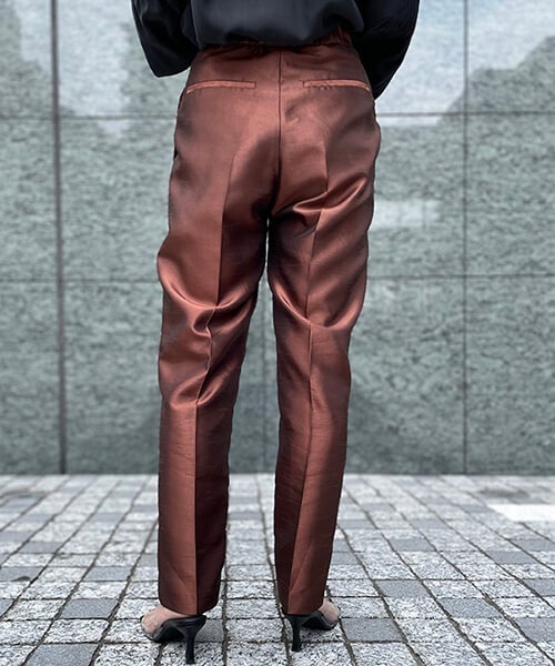 CREDONA(クレドナ)の「シャンタンタックPT(スラックス・レディース・ブラウン/レッド/グリーン・SMALL/MEDIUM)」の11枚目の写真