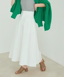 vis-`a-vis | 【vis-`a-vis】デニム&チノハイウエストフレアースカート(デニムスカート)