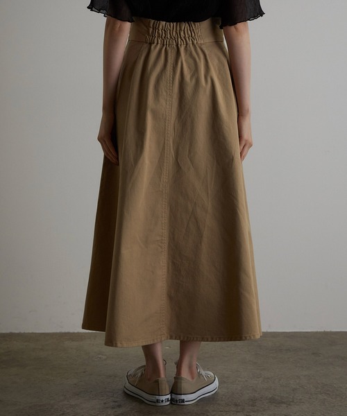 vis-`a-vis（ビサビ）の「デニム&チノハイウエストフレアースカート（デニムスカート・レディース・ベージュ/ホワイト系その他/ブルー系その他4・S/M）」の11枚目の写真