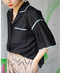 179/WG | パイピングシアーシャツ(シャツ/ブラウス)