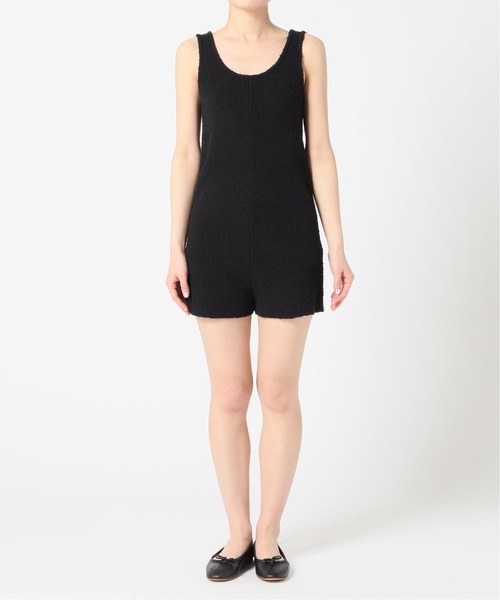 Charles Chaton（シャルルシャトン）の「サマーニットロンパース（サロペット/オーバーオール・レディース・ブラック・FREE）」の5枚目の写真