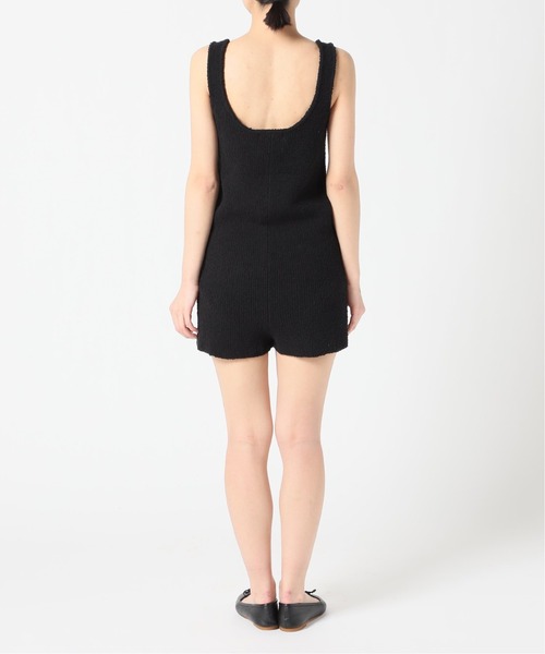 Charles Chaton（シャルルシャトン）の「サマーニットロンパース（サロペット/オーバーオール・レディース・ブラック・FREE）」の7枚目の写真