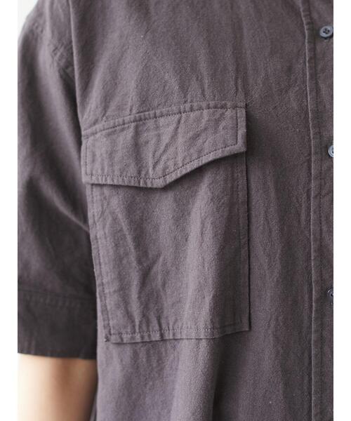 Green　Parks（グリーンパークス）の「ベルギーリネンブレンド　両ポケットワンピ＊（ワンピース・レディース・チャコールグレー/ベージュ/グリーン・FREE）」の20枚目の写真