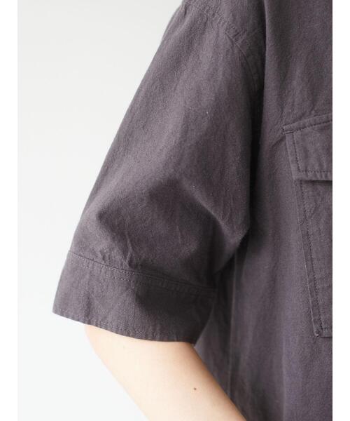Green　Parks（グリーンパークス）の「ベルギーリネンブレンド　両ポケットワンピ＊（ワンピース・レディース・チャコールグレー/ベージュ/グリーン・FREE）」の21枚目の写真