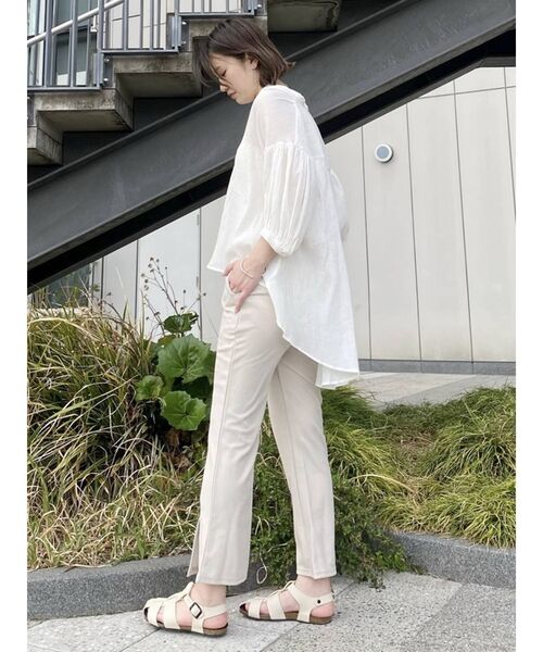 COTORICA(コトリカ)の「カラーカットフレアーパンツ【セットアップ対応】(その他パンツ・レディース・ブラック/イエロー/アイボリー/ミント・FREE)」の6枚目の写真