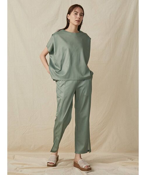 COTORICA(コトリカ)の「カラーカットフレアーパンツ【セットアップ対応】(その他パンツ・レディース・ブラック/イエロー/アイボリー/ミント・FREE)」の3枚目の写真