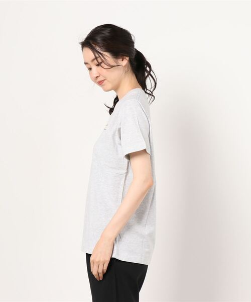 WEGO(ウィゴー)の「WEGO/サークルバックロゴTシャツ(Tシャツ/カットソー・レディース・ホワイト/杢グレー・SMALL/MEDIUM/LARGE/X-LARGE)」の4枚目の写真