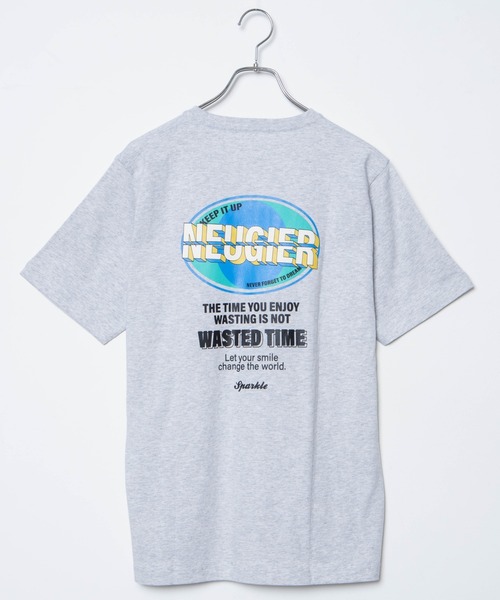 WEGO(ウィゴー)の「WEGO/サークルバックロゴTシャツ(Tシャツ/カットソー・レディース・ホワイト/杢グレー・SMALL/MEDIUM/LARGE/X-LARGE)」の3枚目の写真