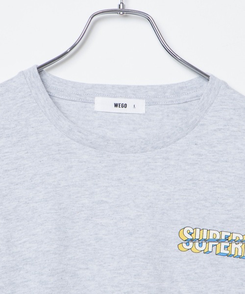 WEGO(ウィゴー)の「WEGO/サークルバックロゴTシャツ(Tシャツ/カットソー・レディース・ホワイト/杢グレー・SMALL/MEDIUM/LARGE/X-LARGE)」の10枚目の写真