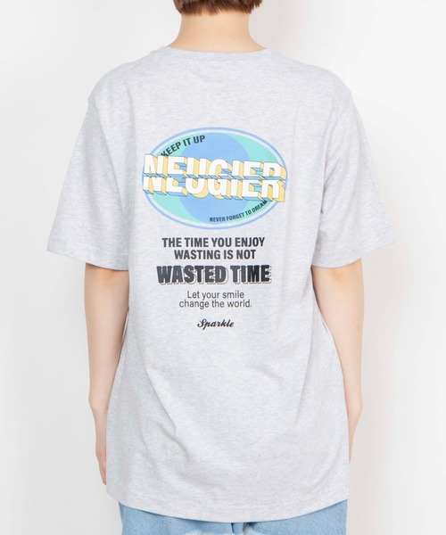 WEGO(ウィゴー)の「WEGO/サークルバックロゴTシャツ(Tシャツ/カットソー・レディース・ホワイト/杢グレー・SMALL/MEDIUM/LARGE/X-LARGE)」の21枚目の写真