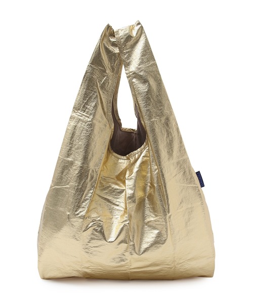 ADAM ET ROPE'（アダムエロペ）の「【BAGGU】Standard Baggu メタリック（エコバッグ/サブバッグ・レディース・シルバー/ゴールド・M）」の5枚目の写真