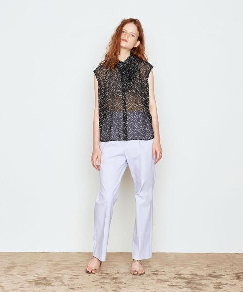 AEWEN MATOPH（イウエン マトフ）の「＜AEWEN MATOPH（イウエン マトフ）＞ドット ボウタイ ノースリーブブラウス†（シャツ/ブラウス・レディース・ブラウン/ブラック・FREE）」の2枚目の写真