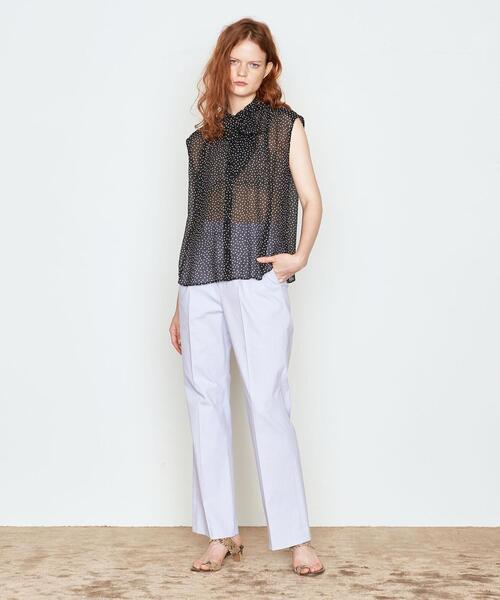 AEWEN MATOPH（イウエン マトフ）の「＜AEWEN MATOPH（イウエン マトフ）＞ドット ボウタイ ノースリーブブラウス†（シャツ/ブラウス・レディース・ブラウン/ブラック・FREE）」の9枚目の写真
