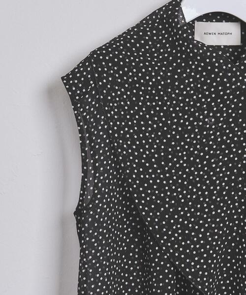 AEWEN MATOPH（イウエン マトフ）の「＜AEWEN MATOPH（イウエン マトフ）＞ドット ボウタイ ノースリーブブラウス†（シャツ/ブラウス・レディース・ブラウン/ブラック・FREE）」の13枚目の写真