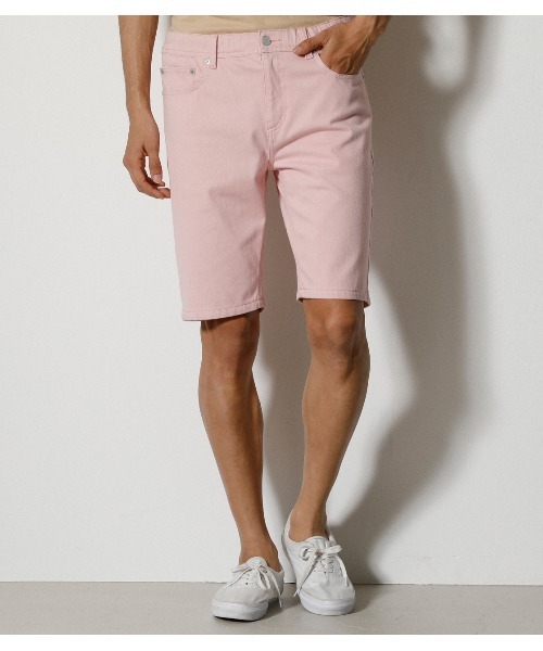 AZUL by moussy（アズールバイマウジー）の「EASY ACTION SHORT PANTS/イージーアクションショートパンツ（その他パンツ・メンズ・杢グレー/ライトピンク/ブラック/ライトブルー/ホワイト系その他/ブルー・LARGE/SMALL/MEDIUM/X-LARGE）」の6枚目の写真