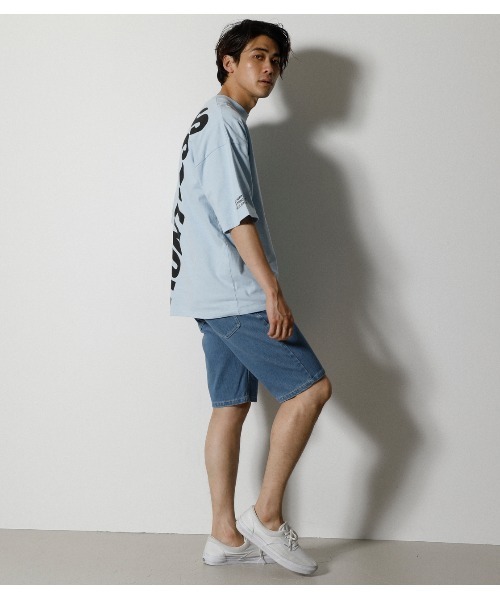 AZUL by moussy（アズールバイマウジー）の「EASY ACTION SHORT PANTS/イージーアクションショートパンツ（その他パンツ・メンズ・杢グレー/ライトピンク/ブラック/ライトブルー/ホワイト系その他/ブルー・LARGE/SMALL/MEDIUM/X-LARGE）」の18枚目の写真