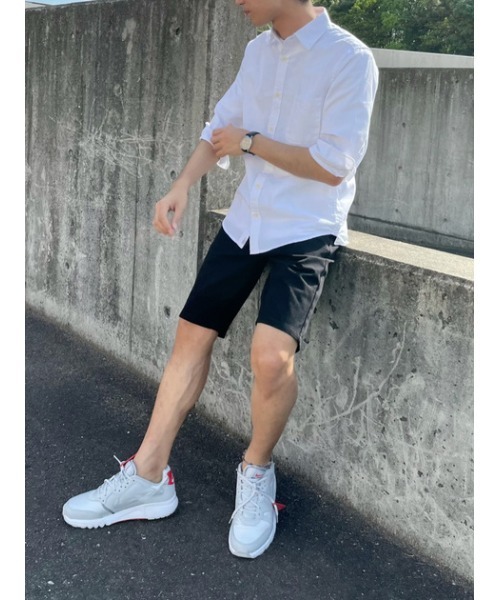 AZUL by moussy（アズールバイマウジー）の「EASY ACTION SHORT PANTS/イージーアクションショートパンツ（その他パンツ・メンズ・杢グレー/ライトピンク/ブラック/ライトブルー/ホワイト系その他/ブルー・LARGE/SMALL/MEDIUM/X-LARGE）」の15枚目の写真