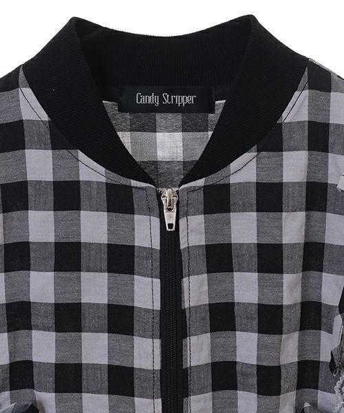 Candy Stripper（キャンディストリッパー）の「FLIRTY RIBBON ブルゾン（ブルゾン・レディース・グレー系その他/ブルー系その他/ブラック・2）」の10枚目の写真