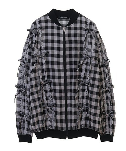 Candy Stripper（キャンディストリッパー）の「FLIRTY RIBBON ブルゾン（ブルゾン・レディース・グレー系その他/ブルー系その他/ブラック・2）」の16枚目の写真