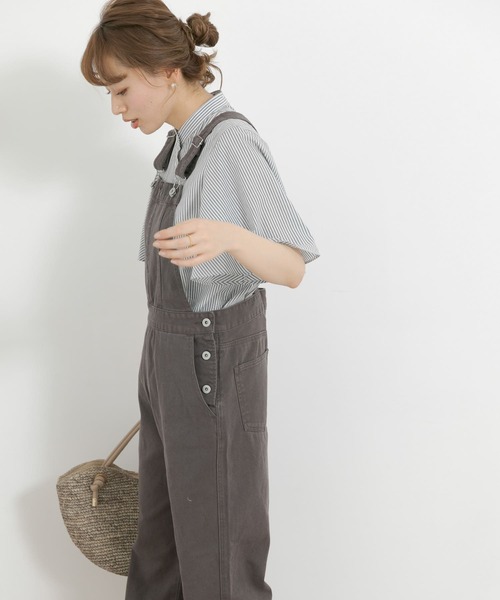 URBAN RESEARCH Sonny Label（アーバンリサーチサニーレーベル）の「フロントジップサロペット（サロペット/オーバーオール・レディース・ピンク系その他/オフホワイト/スミクロ・FREE）」の18枚目の写真