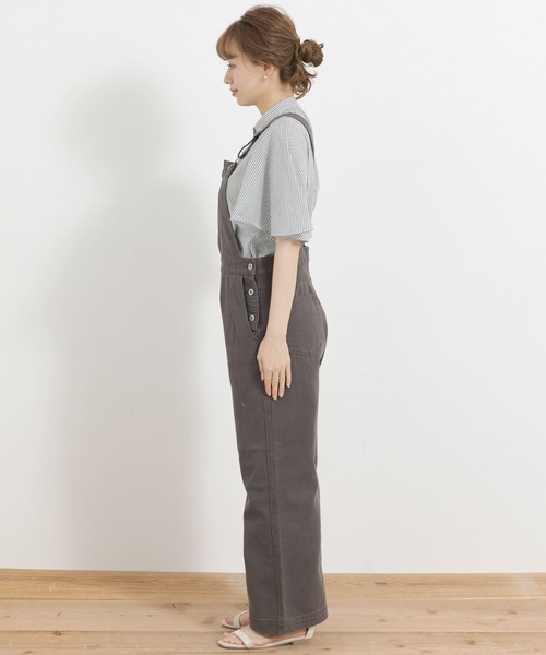 URBAN RESEARCH Sonny Label（アーバンリサーチサニーレーベル）の「フロントジップサロペット（サロペット/オーバーオール・レディース・ピンク系その他/オフホワイト/スミクロ・FREE）」の5枚目の写真