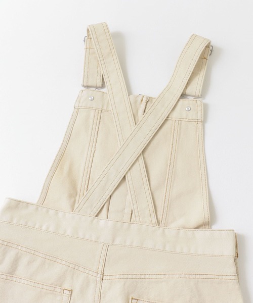 URBAN RESEARCH Sonny Label（アーバンリサーチサニーレーベル）の「フロントジップサロペット（サロペット/オーバーオール・レディース・ピンク系その他/オフホワイト/スミクロ・FREE）」の16枚目の写真