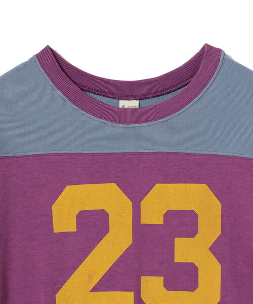BEAMS BOY（ビームスボーイ）の「SCREEN STARS × BEAMS BOY / 別注 23 クレイジー フットボールTシャツ（Tシャツ/カットソー・レディース・パープル/ネイビー・ONE SIZE）」の13枚目の写真