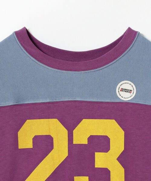BEAMS BOY（ビームスボーイ）の「SCREEN STARS × BEAMS BOY / 別注 23 クレイジー フットボールTシャツ（Tシャツ/カットソー・レディース・パープル/ネイビー・ONE SIZE）」の22枚目の写真