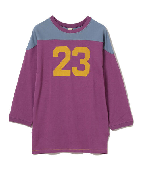 BEAMS BOY（ビームスボーイ）の「SCREEN STARS × BEAMS BOY / 別注 23 クレイジー フットボールTシャツ（Tシャツ/カットソー・レディース・パープル/ネイビー・ONE SIZE）」の11枚目の写真