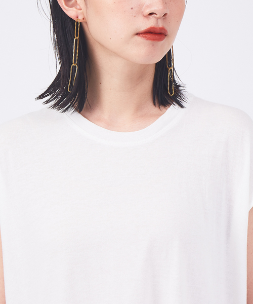 qualite（カリテ）の「リネンコットンカットソー【ライム】（Tシャツ/カットソー・レディース・ライム・フリー）」の6枚目の写真