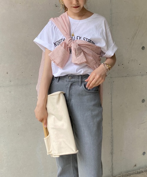 CAPRICIEUX LE'MAGE(カプリシューレマージュ)の「シアーストライプシャツ(シャツ/ブラウス・レディース・ベージュ/ピンク/ブルー/グリーン・FREE)」の17枚目の写真