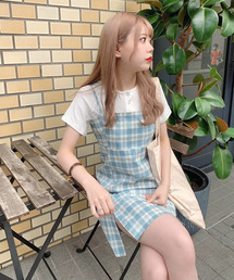 Voyage titty&Co.PETIT | 【Voyage titty&Co.】チェックキャミワンピース(ワンピース)