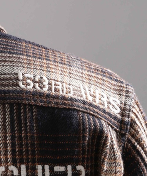 AVIREX(アヴィレックス)の「チェックシャツ ハリケーン ハンター/L/S CHECK SHIRT HURRICANE HUNTER/アヴィレックス/AVIREX(シャツ/ブラウス・メンズ・ベージュ/ネイビー/レッド/ブルー・MEDIUM/LARGE/X-LARGE/XX-LARGE)」の15枚目の写真