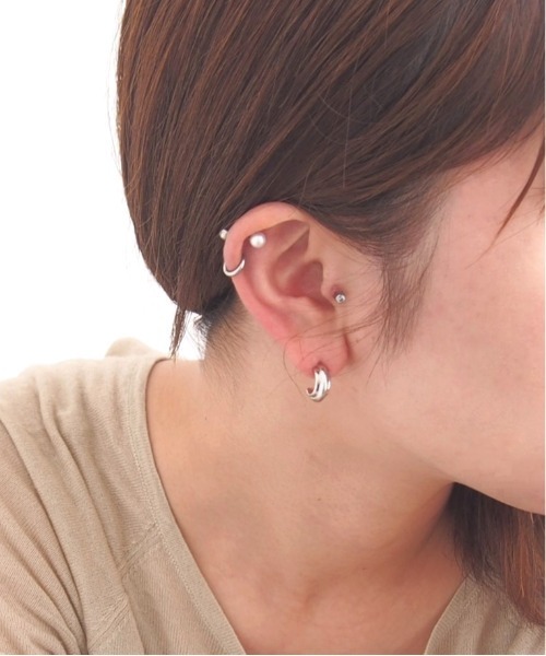 mille blanc(ミルブラン)の「【ニッケルフリー】シンプルメタルピアス(ピアス(両耳用)・レディース・ゴールド/シルバー・FREE)」の6枚目の写真