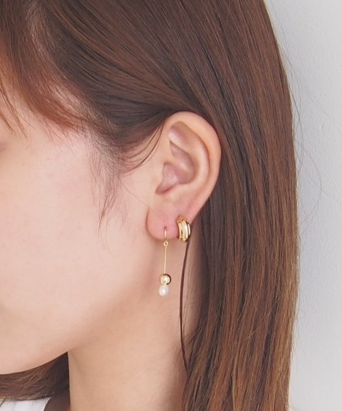 mille blanc(ミルブラン)の「【ニッケルフリー】シンプルメタルピアス(ピアス(両耳用)・レディース・ゴールド/シルバー・FREE)」の9枚目の写真