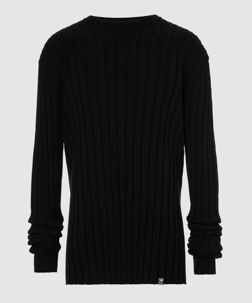 1017 ALYX 9SM(アリクス)の「WIDE RIBBED KNIT SWEATER(ニット/セーター・メンズ・ブラック・MEDIUM/LARGE/X-LARGE)」の1枚目の写真