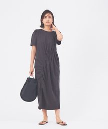 qualite | ギャザーアシメカットワンピース(ワンピース)