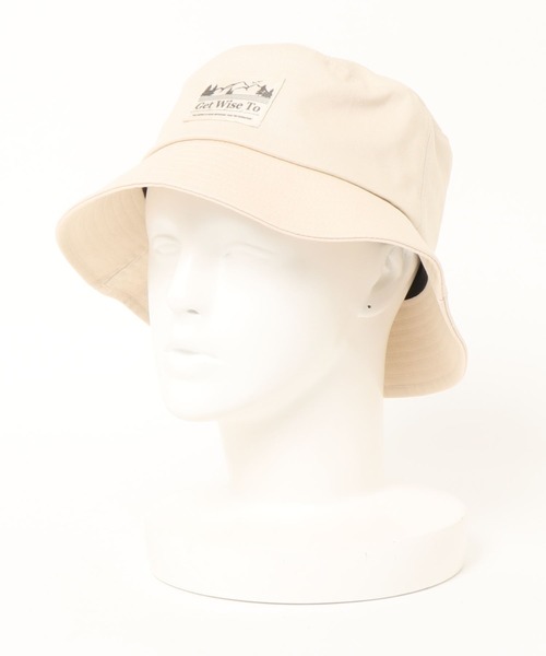 PairPair(ペアペア)の「ワッペン付きバケットハット(ユニセックス)(ハット・レディース・ブラック/アイボリー・FREE)」の4枚目の写真