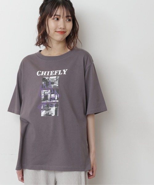 FREE'S MART(フリーズマート)の「モノトーンフォトグラフィティプリントTシャツ(Tシャツ/カットソー・レディース・ホワイト/ブラック/グレー・FREE)」の11枚目の写真