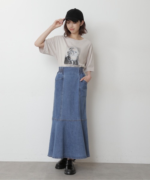 FREE'S MART(フリーズマート)の「モノトーンフォトグラフィティプリントTシャツ(Tシャツ/カットソー・レディース・ホワイト/ブラック/グレー・FREE)」の10枚目の写真