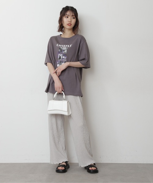 FREE'S MART(フリーズマート)の「モノトーンフォトグラフィティプリントTシャツ(Tシャツ/カットソー・レディース・ホワイト/ブラック/グレー・FREE)」の14枚目の写真