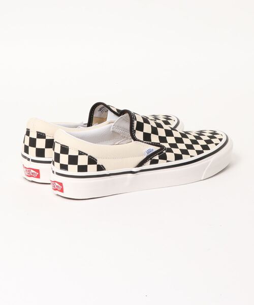 VANS（バンズ）の「【VANS/ヴァンズ】CLASSIC SLIP-ON 98 DX/チェッカーフラッグ柄スリッポン（スリッポン・メンズ・ホワイト・27cm/28cm/26cm）」の2枚目の写真