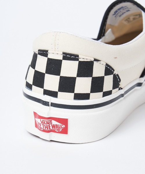 VANS（バンズ）の「【VANS/ヴァンズ】CLASSIC SLIP-ON 98 DX/チェッカーフラッグ柄スリッポン（スリッポン・メンズ・ホワイト・27cm/28cm/26cm）」の7枚目の写真