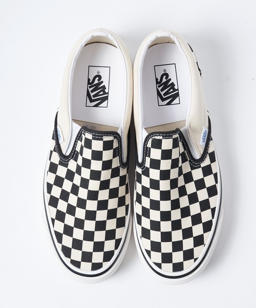 VANS（バンズ）の「【VANS/ヴァンズ】CLASSIC SLIP-ON 98 DX/チェッカーフラッグ柄スリッポン（スリッポン・メンズ・ホワイト・27cm/28cm/26cm）」の10枚目の写真