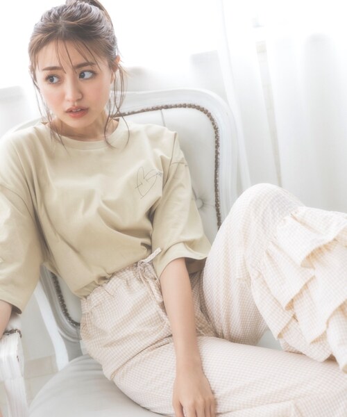 KOL ME BABY（コルミーベイビー）の「◆Angel Dust T-sh（Tシャツ/カットソー・レディース・チャコールグレー/サックスブルー/ホワイト系8/ホワイト系9/ホワイト系その他・00）」の6枚目の写真